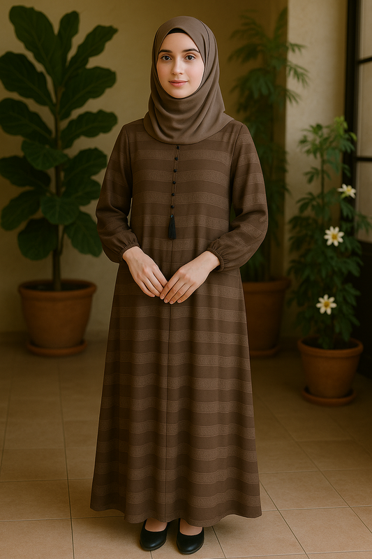 Brown Abaya –  Premium Zoom Nida fabric