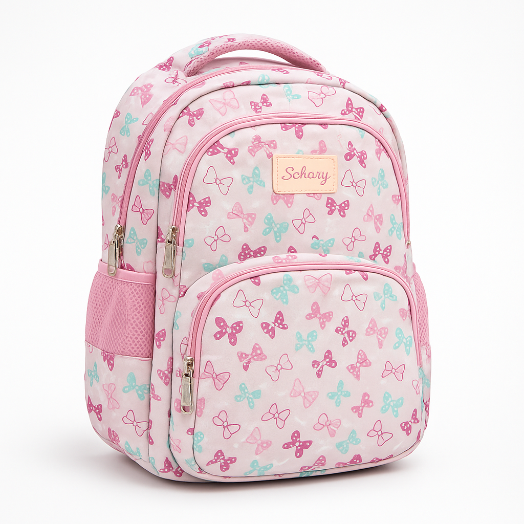 Trendy Pink Cute  Backpack For College Uni Girls