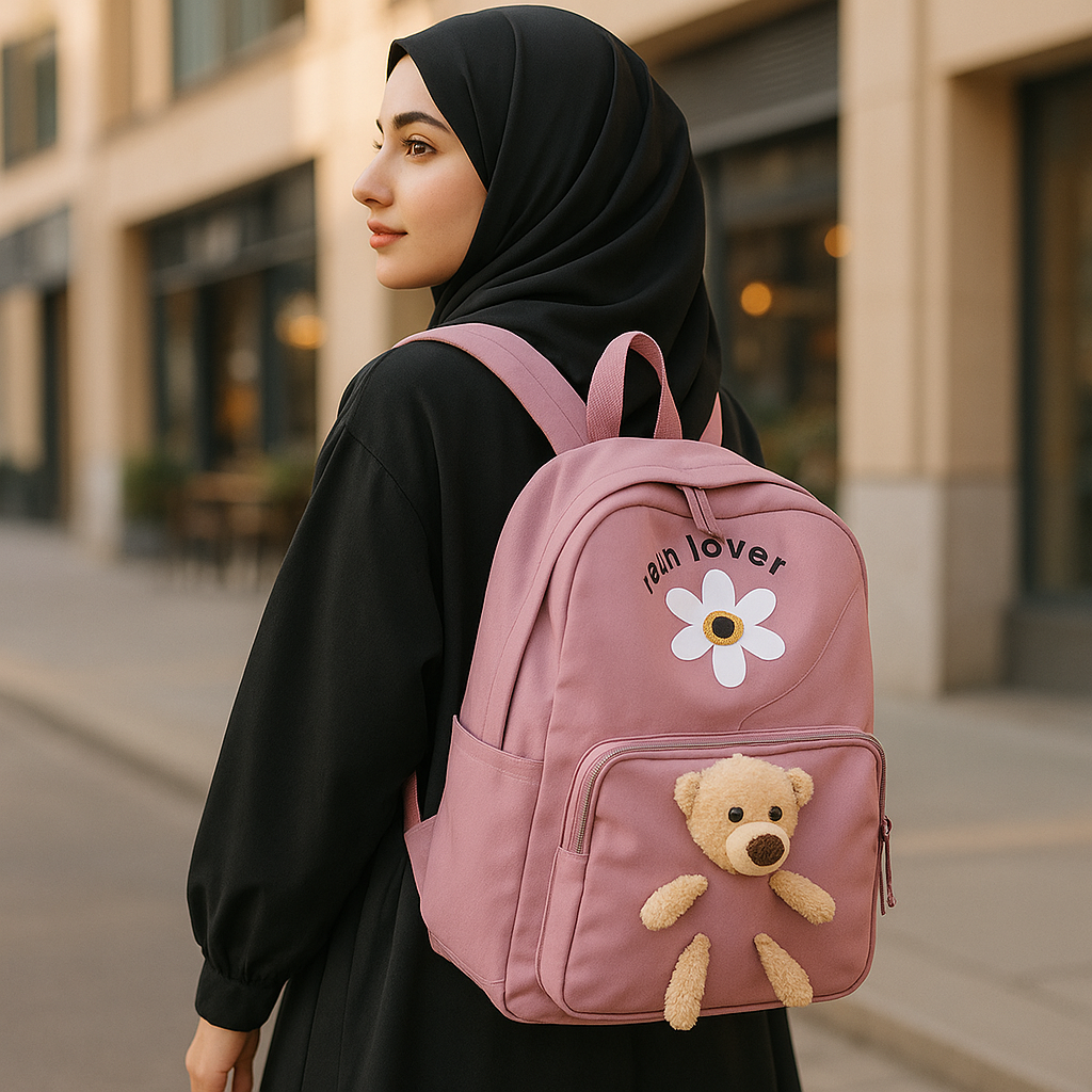Imported Premium Bags With Cute Teddy Bear