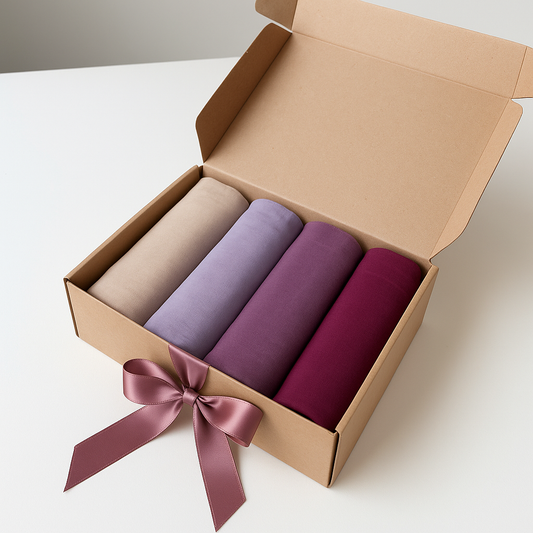 Pack of 4 Full Size Georgette Chiffon Hijabs