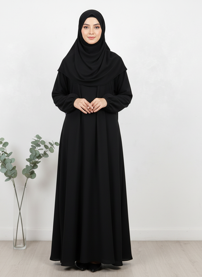 Premium & Comfortable Black Abaya — Made From Pure Nida Fabric