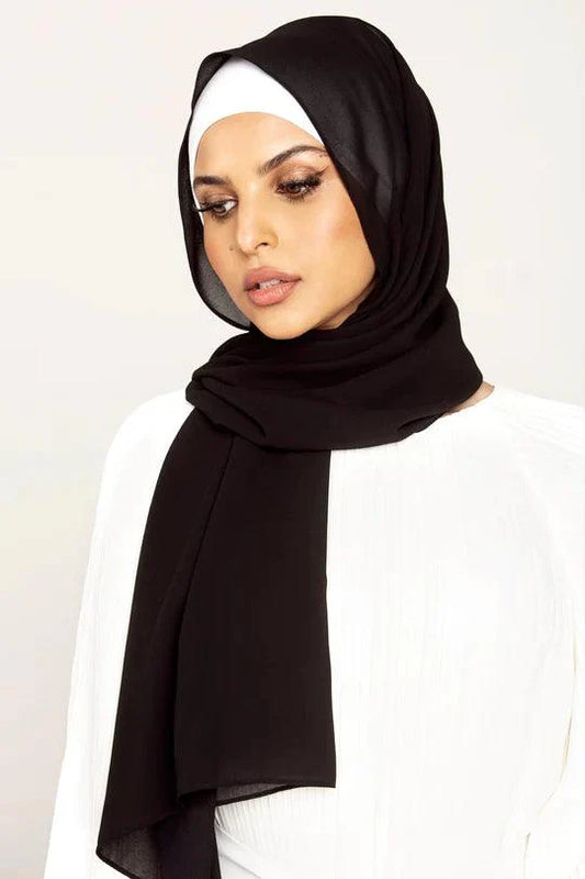 Georgette Hijab-Black